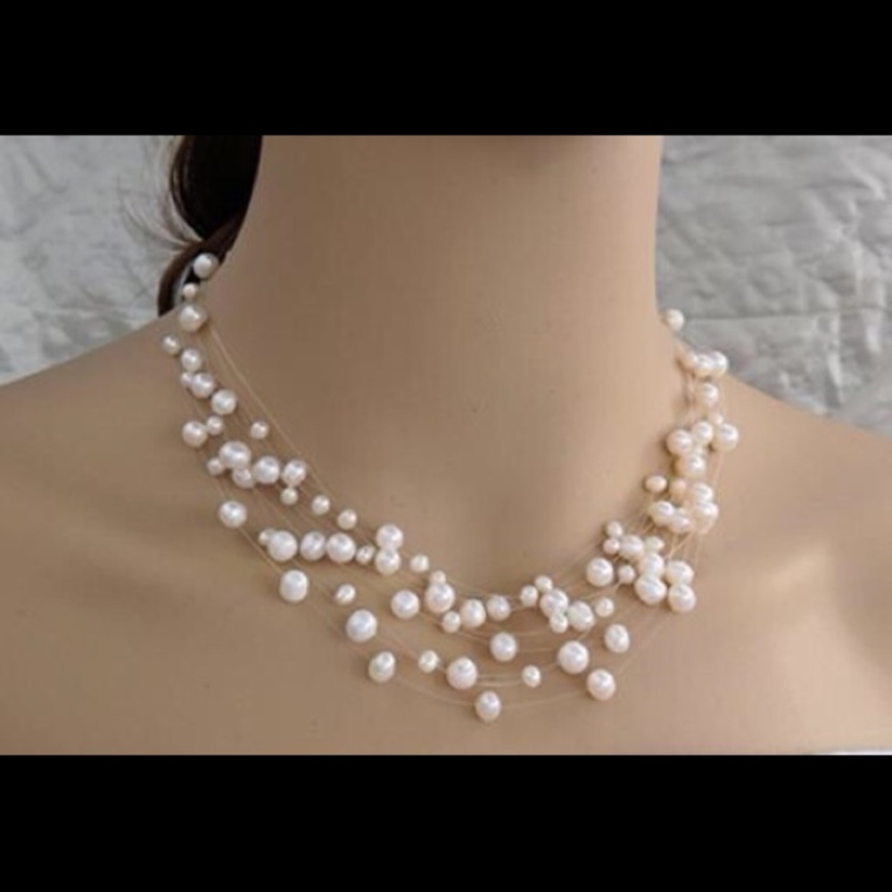 Multi Strand Pearl Necklace